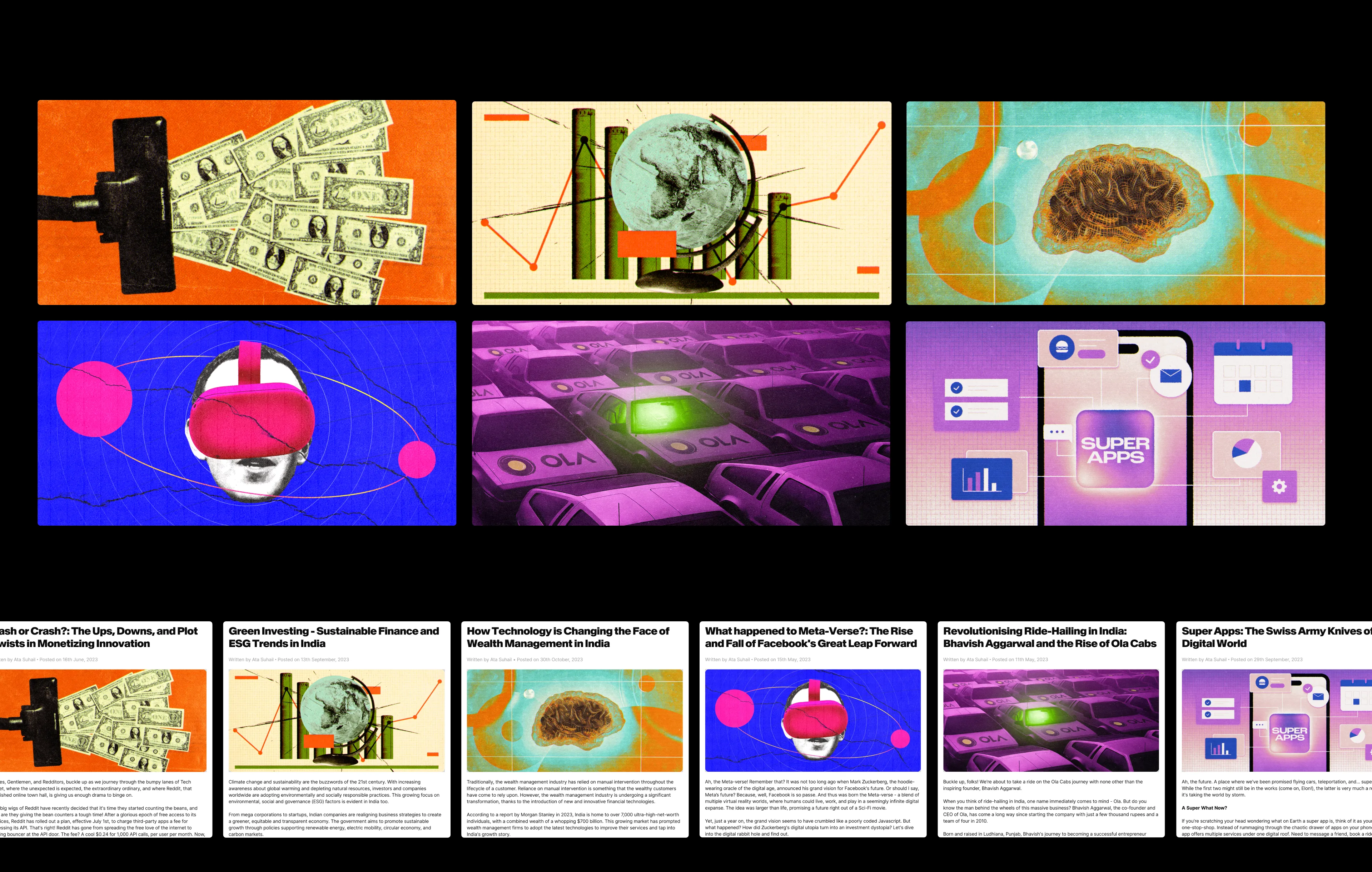 Tyke editorial illustrations